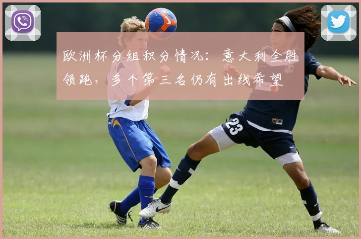 欧洲杯分组积分情况：意大利全胜领跑，多个第三名仍有出线希望