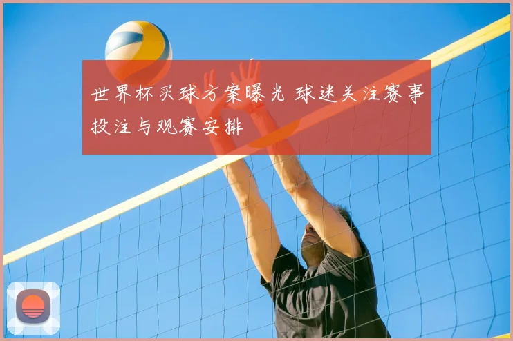 世界杯买球方案曝光 球迷关注赛事投注与观赛安排