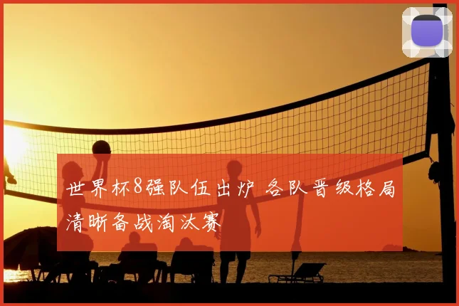 世界杯8强队伍出炉 各队晋级格局清晰备战淘汰赛